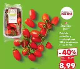 Kaufland Polskie pomidory truskawkowe 500 g opakowanie oferta