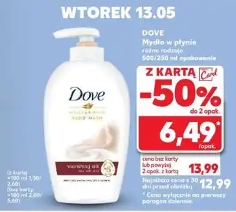 Kaufland DOVE Mydło w płynie oferta