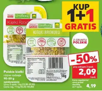 Kaufland Polskie kiełki różne rodzaje oferta