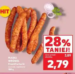 Kaufland MADEJ WRÓBEL Frankfurterki surowe, wędzone 100 g oferta