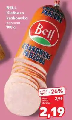 Kaufland BELL Kiełbasa krakowska parzona 100 g oferta