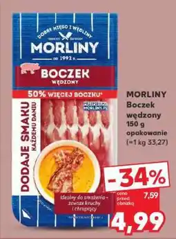 Kaufland MORLINY Boczek wędzony 150 g opakowanie oferta