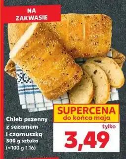 Kaufland Chleb pszenny z sezamem i czarnuszką 300 g sztuka oferta