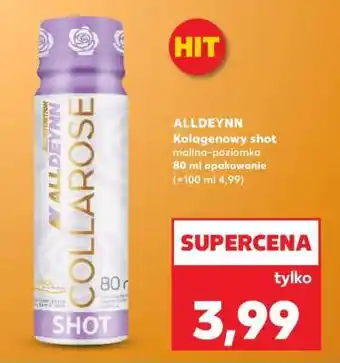 Kaufland ALLDEYNN Kolagenowy shot malina-poziomka 80 ml opakowanie oferta