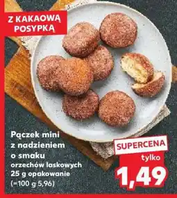 Kaufland Pączek mini z nadzieniem o smaku orzechów laskowych oferta