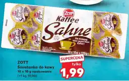 Kaufland ZOTT Śmietanka do kawy 10 x 10 g opakowanie oferta