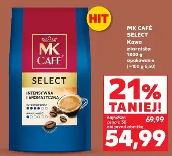 Kaufland MK CAFÉ SELECT Kawa ziarnista 1000 g opakowanie oferta