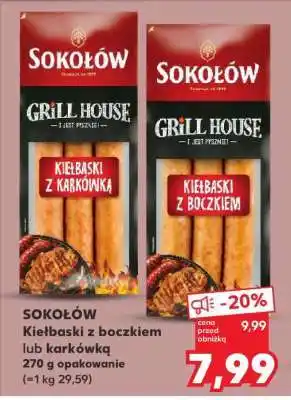 Kaufland Sokołów Kiełbaski z boczkiem lub karkówką oferta
