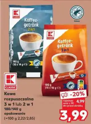 Kaufland Kawa rozpuszczalna 3 w 1 lub 2 w 1 oferta