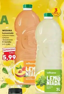 Kaufland WOSANA Lemoniada cytryna-mięta, cytryna-brzoskwinia 3 l butelka oferta