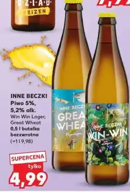 Kaufland INNE BECZKI Piwo 5%, 5,2% alk oferta