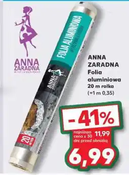 Kaufland ANNA ZARADNA Folia aluminiowa 20 m rolka oferta