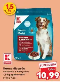Kaufland Karma dla psów wołowina z warzywami oferta