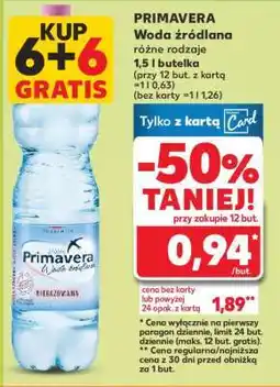 Kaufland PRIMAVERA Woda źródlana oferta