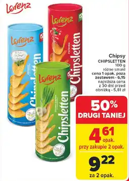 Carrefour Chipsy CHIPSLETTEN oferta