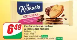 Dino Ciastka serduszka maślane w czekoladzie Krakuski oferta