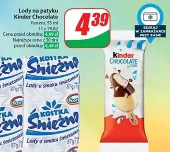 Dino Lody na patyku Kinder Chocolate oferta