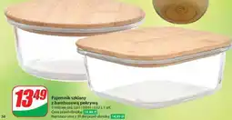Dino Pojemnik szklany z bambusową pokrywą oferta