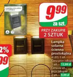 Dino Lampka solarna ścienna prostokątna oferta