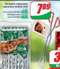 Dino Szczypce nożycowe czerwone Grill & Chill oferta