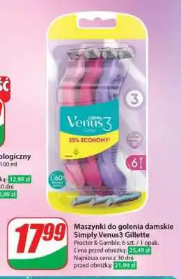 Dino Maszynki do golenia damskie Simply Venus3 Gillette oferta