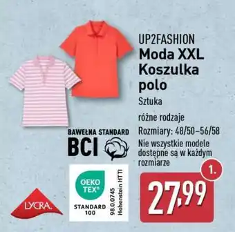 ALDI UP2FASHION Moda XXL Koszulka polo oferta