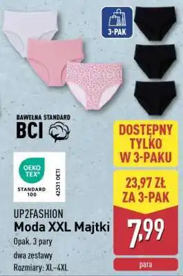 ALDI UP2FASHION Moda XXL Majtki oferta