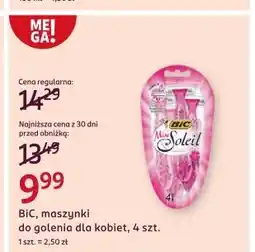 Rossmann Maszynka do golenia pink Bic Miss Soleil oferta