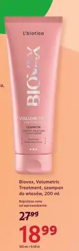 Rossmann Szampon intensywnie nawilżający L'biotica Biovax oferta