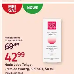 Rossmann Krem do twarzy spf50+ Hada Labo Tokyo oferta