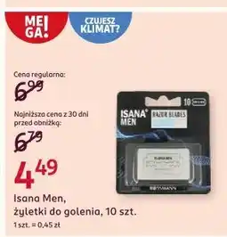 Rossmann Żyletki Isana For Men oferta