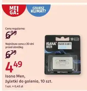Rossmann Żyletki Isana For Men oferta