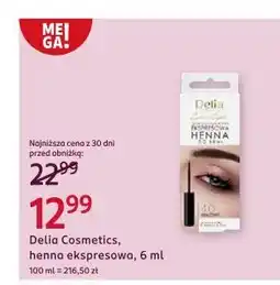 Rossmann Henna do brwi ekspresowa 4.0 brązowy Delia Eyebrow Expert oferta