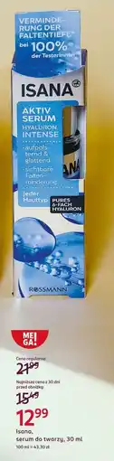 Rossmann Serum do twarzy Isana Hyaluron Intense oferta