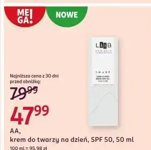 Rossmann Krem do twarzy na dzień spf 50 Aa Laab oferta