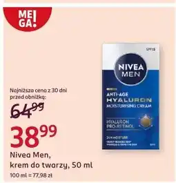 Rossmann Krem przeciwzmarszczkowy do twarzy Nivea Men Hyaluron oferta