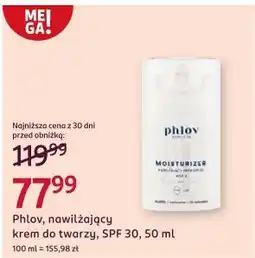 Rossmann Nawilżający krem do twarzy spf30 Phlov oferta
