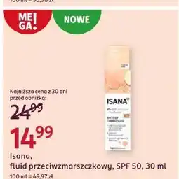 Rossmann Fluid przeciwzmarszczkowy spf 50 Isana oferta