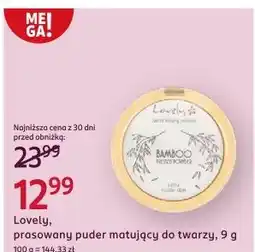 Rossmann Puder bambusowy matujący Lovely Bamboo oferta