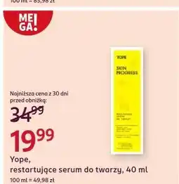 Rossmann Serum do twarzy resetujące Yope Skin Progress oferta
