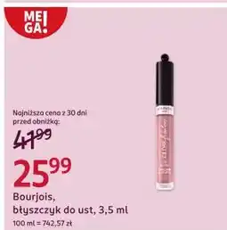 Rossmann Błyszczyk do ust 11 brillante ballerina Bourjois Gloss Fabuleux oferta