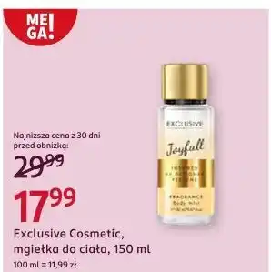 Rossmann Mgiełka do ciała Exclusive Cosmetics oferta