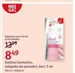 Rossmann Odżywka do paznokci 6w1 care&colour nadająca kolor shimmer pink Eveline Nail Therapy Professional oferta