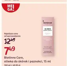 Rossmann Oliwka do skórek Biotinne Care oferta