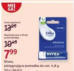 Rossmann Pomadka do ust original Nivea 24H Melt-In Moisture oferta