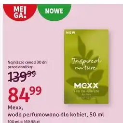 Rossmann Woda perfumowana Mexx Inspired Nature oferta