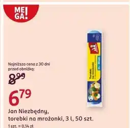 Rossmann Torebki na mrożonki z klipsami 3 l Jan Niezbędny oferta
