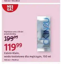 Rossmann Woda toaletowa Calvin Klein In2U Him oferta