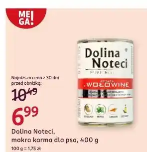 Rossmann Karma dla psów bogata w wołowinę Dolina Noteci Premium oferta
