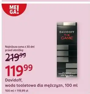 Rossmann Woda toaletowa Davidoff The Game oferta